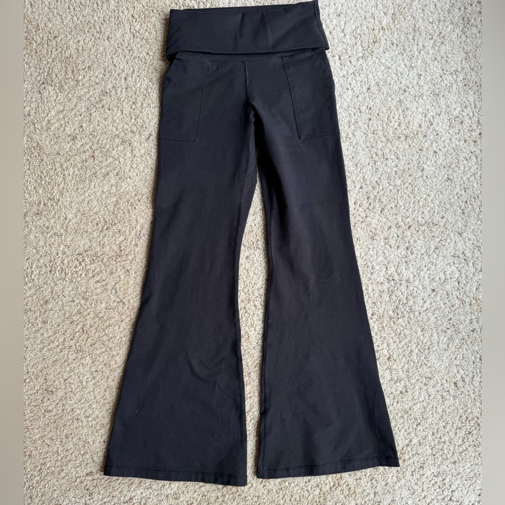 Aerie fold over flare leggings